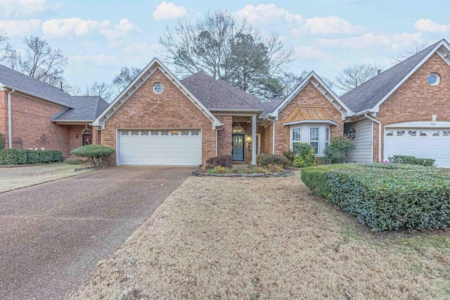 view of property with a garage