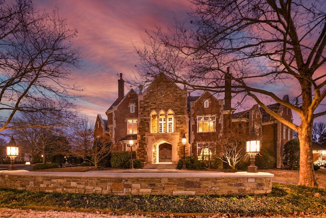 view of tudor house