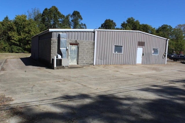 garage with central AC