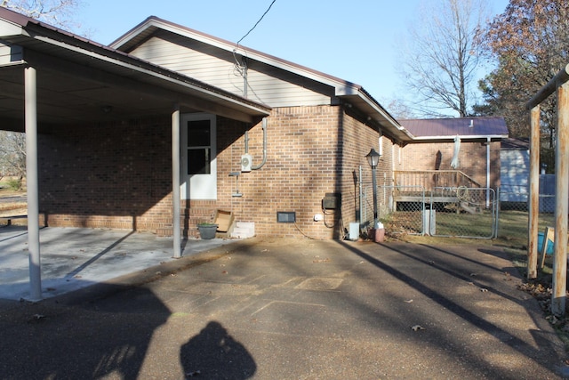 view of home's exterior