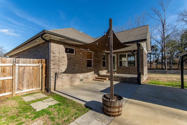 exterior space featuring a patio