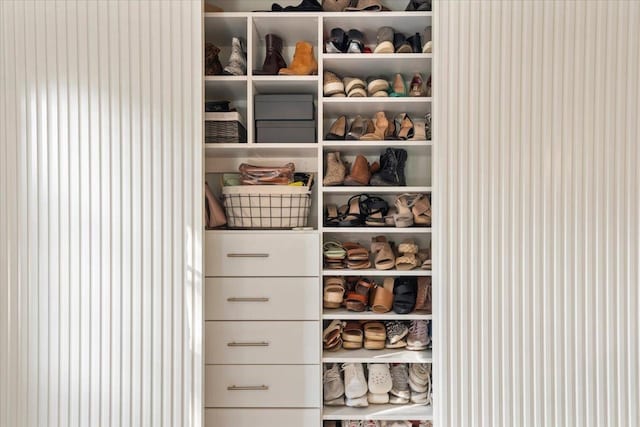 view of closet