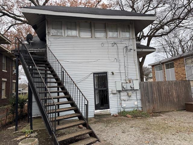 view of rear view of property