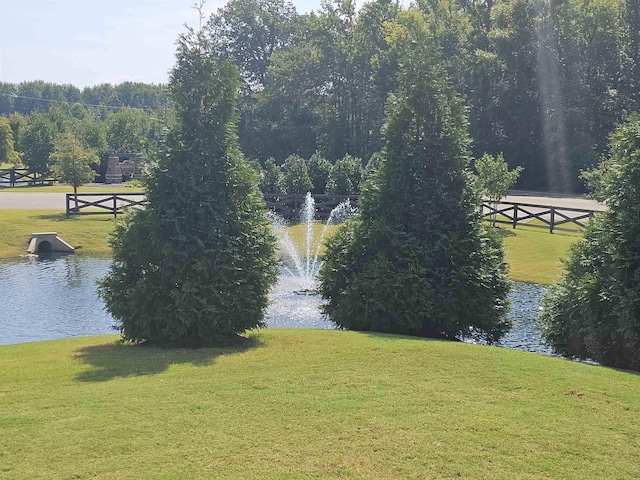 view of water feature