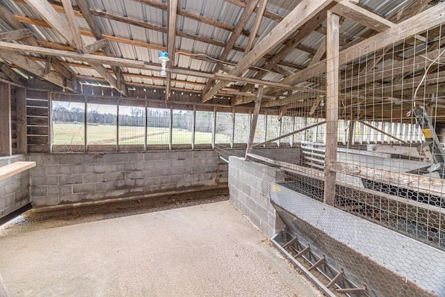 view of horse barn