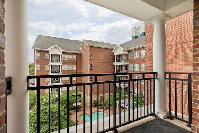 view of balcony