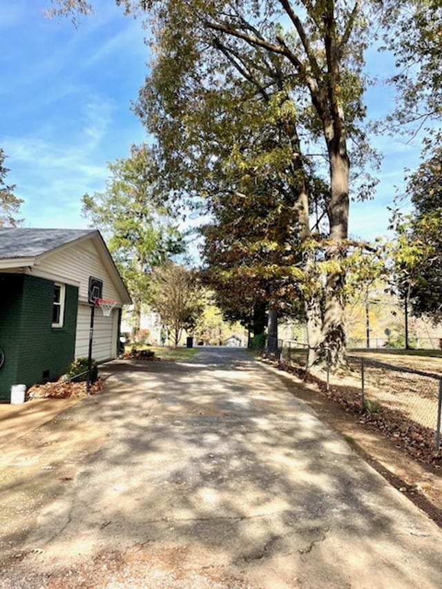 view of road