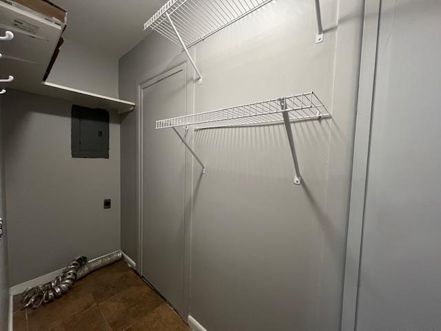 walk in closet with electric panel