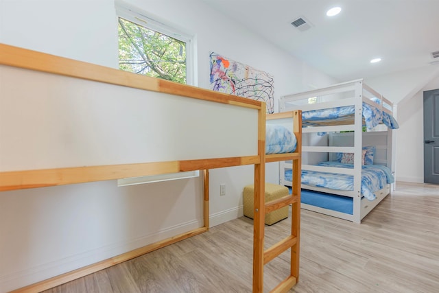 bedroom featuring hardwood / wood-style floors