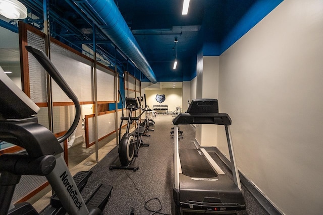 view of workout room