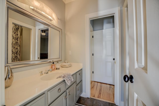 bathroom featuring vanity