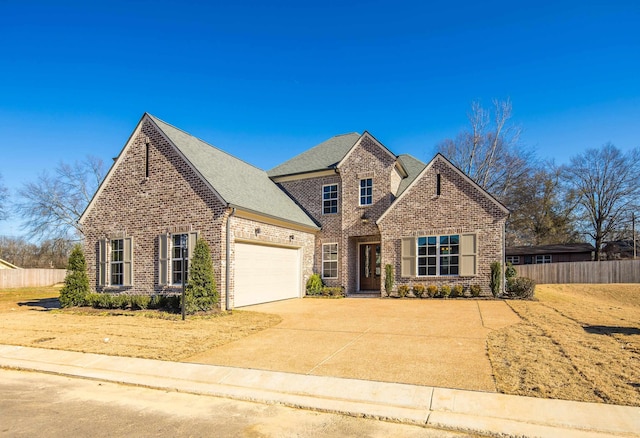 front facade featuring a garage