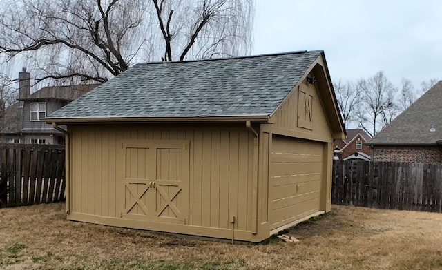 view of outdoor structure