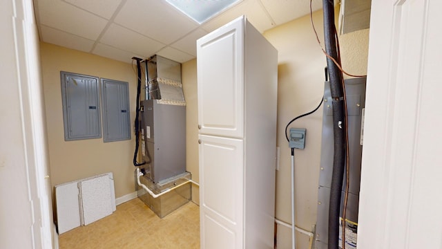 utility room with electric panel