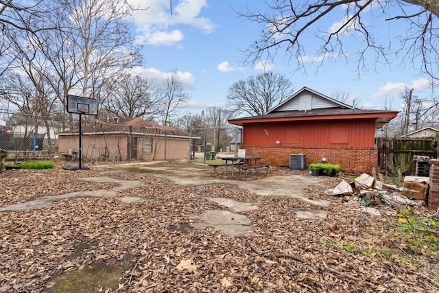 view of side of property with cooling unit