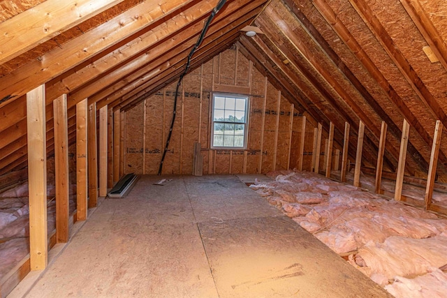 view of attic