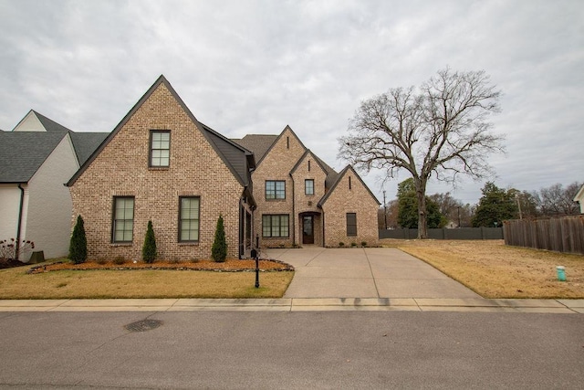 view of tudor-style house