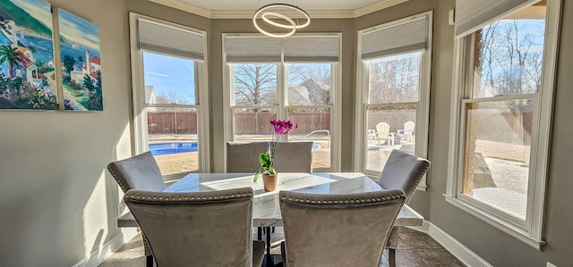 sunroom / solarium with a healthy amount of sunlight