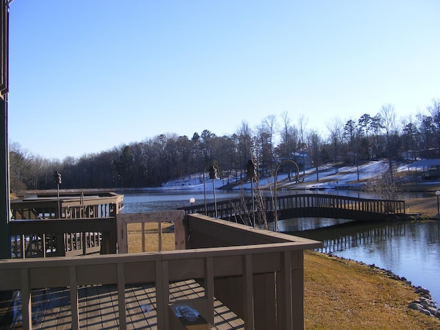 view of water feature