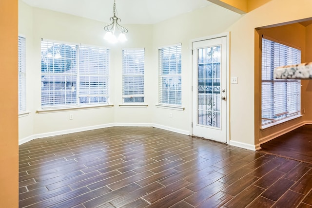 interior space featuring an inviting chandelier and a wealth of natural light