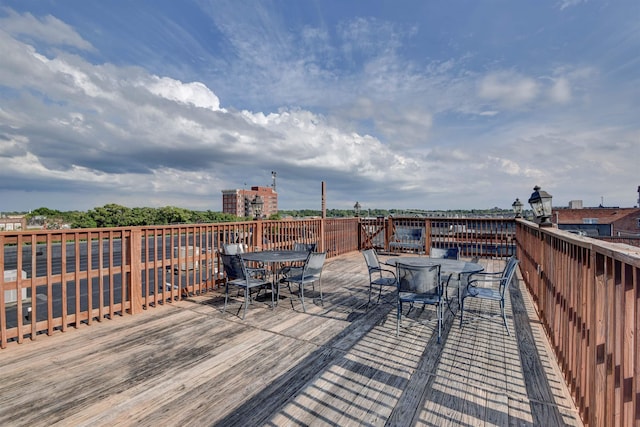 view of wooden terrace