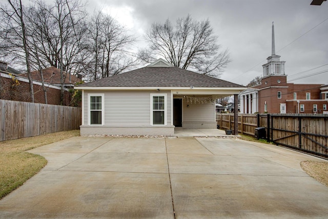 view of rear view of property