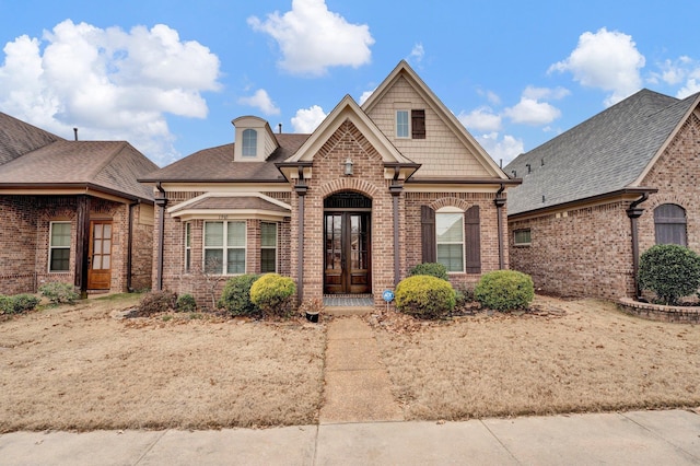 view of front of house with french doors