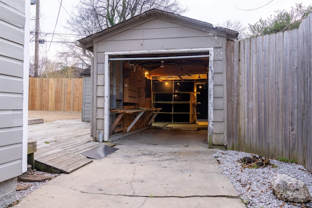 view of outbuilding