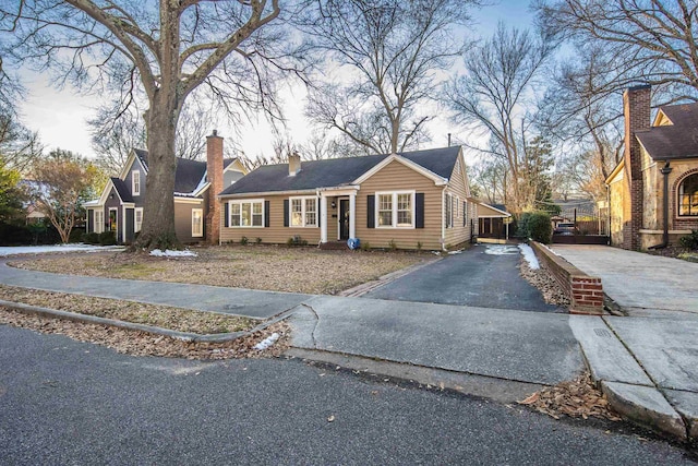 view of ranch-style home