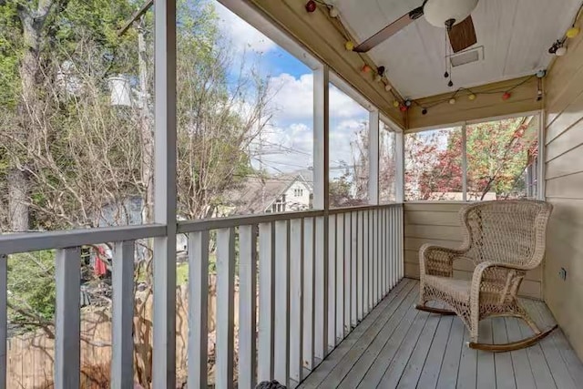 sunroom featuring plenty of natural light