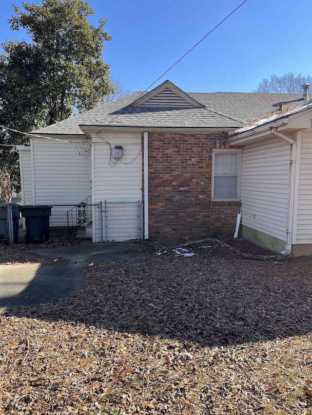 view of rear view of property