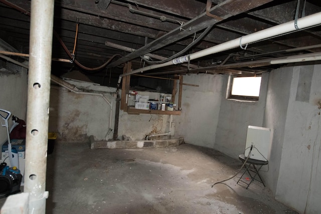 view of basement