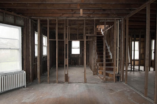 miscellaneous room featuring radiator heating unit