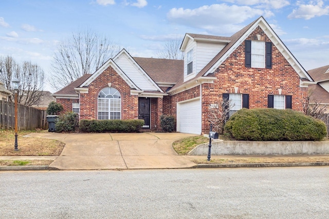 front of property featuring a garage