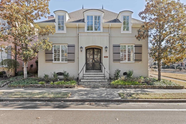 view of front of property with french doors