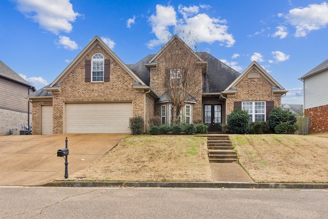 view of property featuring a garage