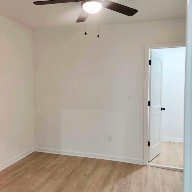 unfurnished room featuring light hardwood / wood-style floors