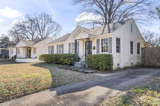 view of ranch-style home