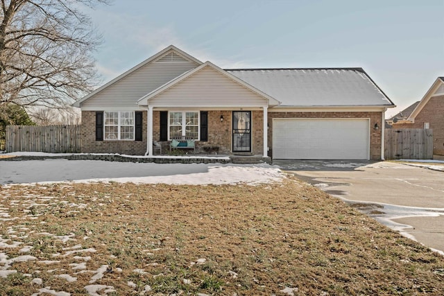 view of front of home featuring a garage