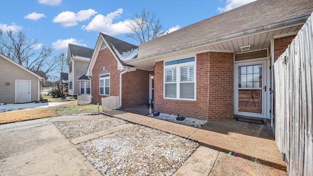 view of home's exterior with a patio area