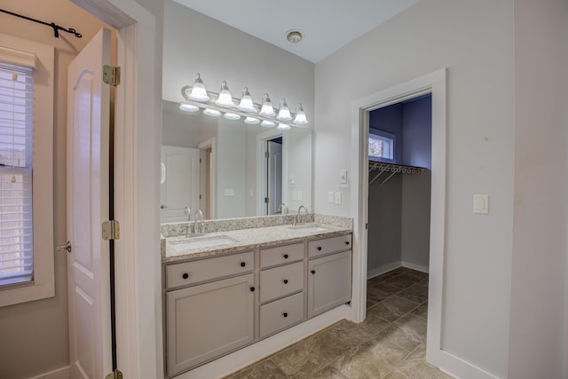 bathroom featuring vanity