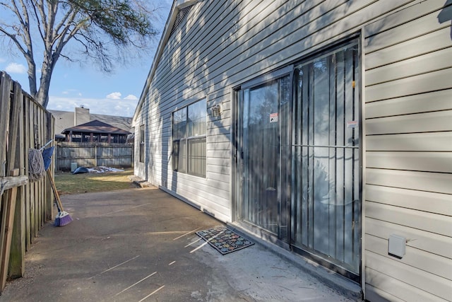 exterior space with a patio