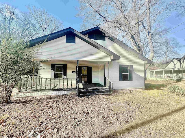 bungalow-style house with a porch