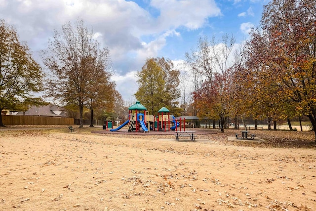 view of jungle gym