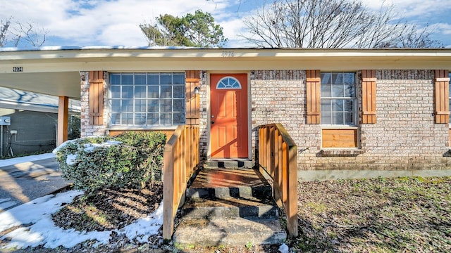 view of front of home