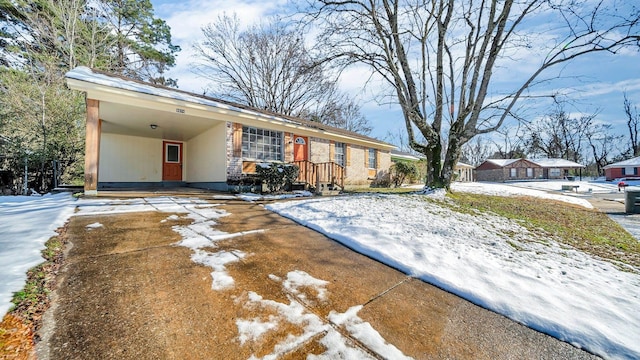 view of ranch-style house