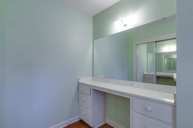 bathroom with vanity