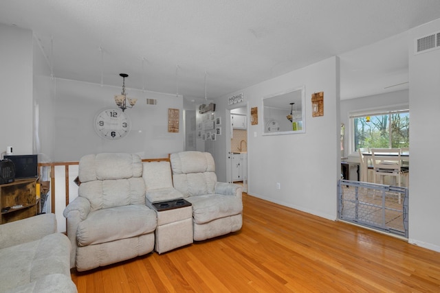 living room featuring hardwood / wood-style flooring