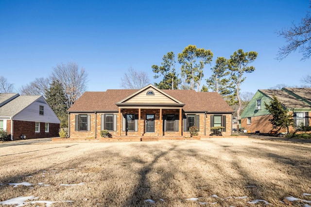 view of front of property with covered porch