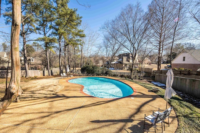 view of pool with a patio area